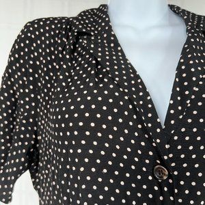 Black Polka Dot Maxi Dress